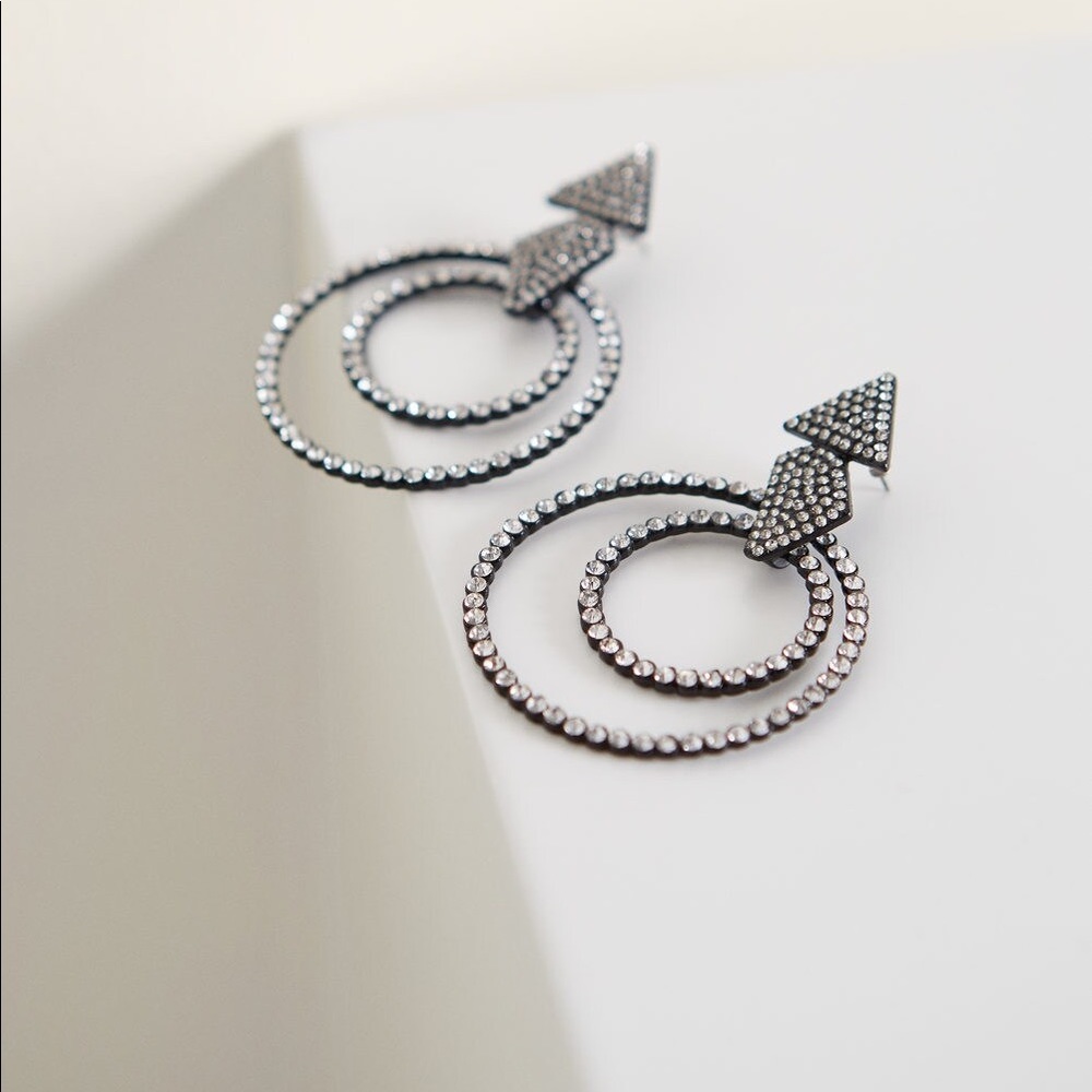 Mango Rhinestone Crystal Earring - image 5